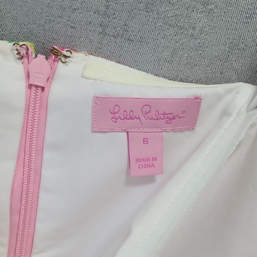 Lilly Pulitzer Strapless Ferra Dress Call Me Kitty Cat 6 - Picture 4 of 13